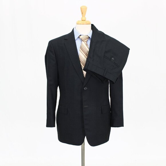 Bespoke 40S 35x29 Gray Solid 2-Button Suit R418 - Picture 1 of 15